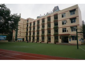 南岸区窍角沱小学校 身披绿色植物的教学楼